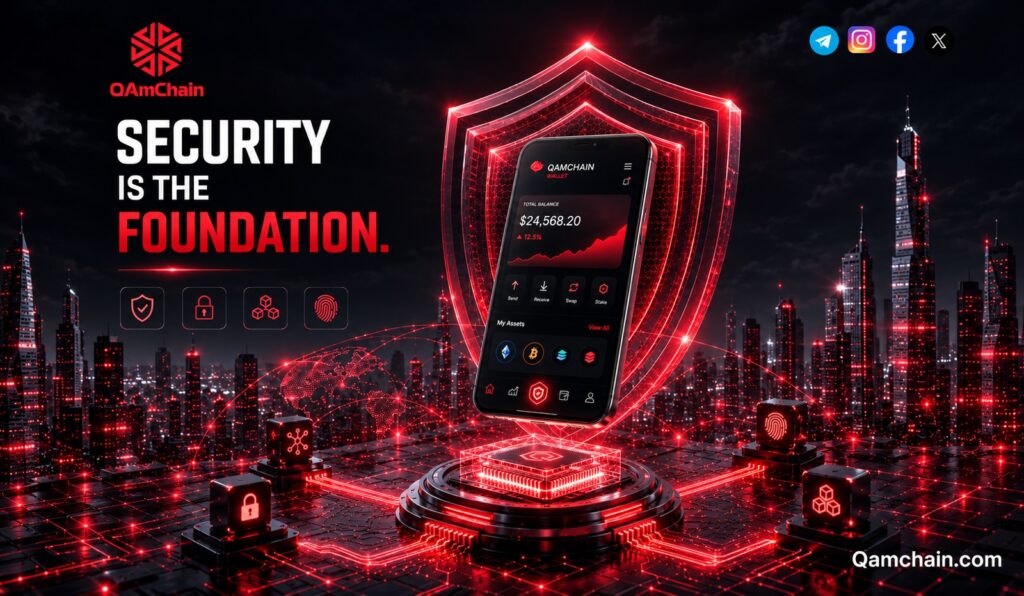 Q-AMCHAIN quantum resistant blockchain wallet with post-quantum security shield
